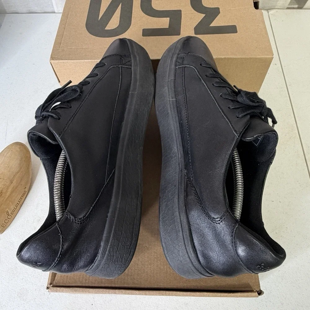 Kizik‎ Vegas Handsfree Sneakers Mens Size 10.5 Black Leather Comfort Shoes